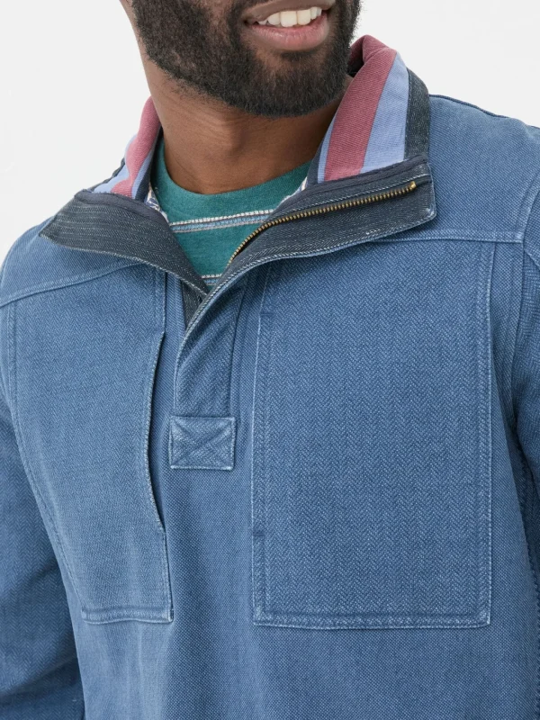 Airlie Blue Panel Sweatshirt