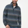 Airlie Blue Stripe Panel Sweatshirt