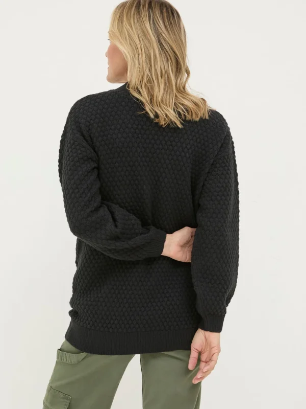 Ali Black V-Neck Cardigan