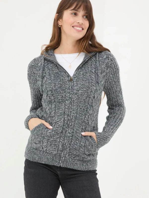 Alicia Charcoal Grey Hoodie