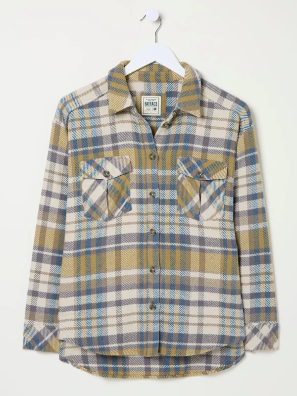 Allegra Cream Check Overshirt