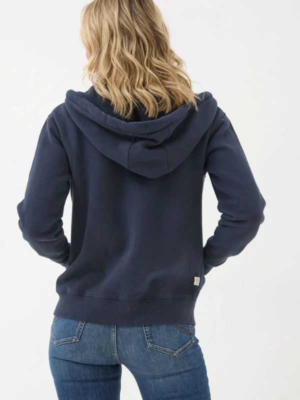 Amy Blue Navy Zip Through Hoodie