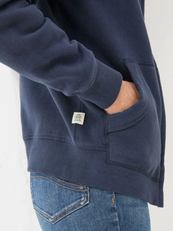 Amy Blue Navy Zip Through Hoodie