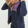 Amy Navy Blue Zip Through Hoodie