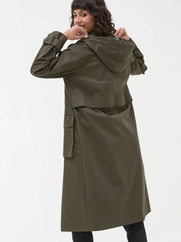 Audrey Green Trench Coat