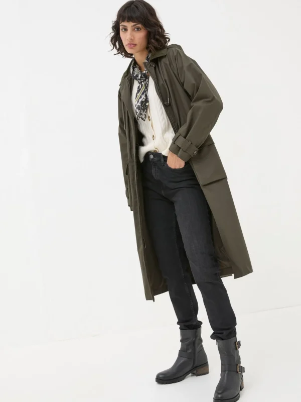 Audrey Green Trench Coat