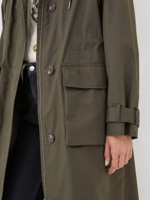 Audrey Green Trench Coat