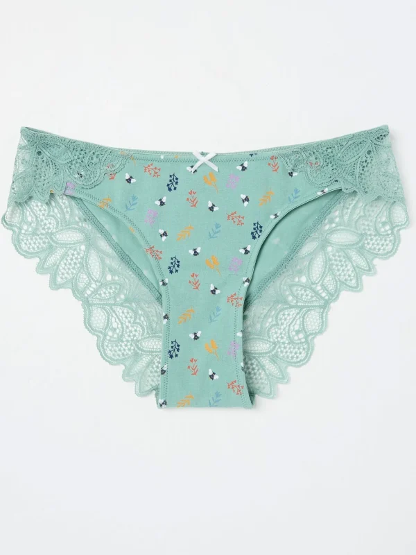 Autumn Green Bee Cheeky Knickers