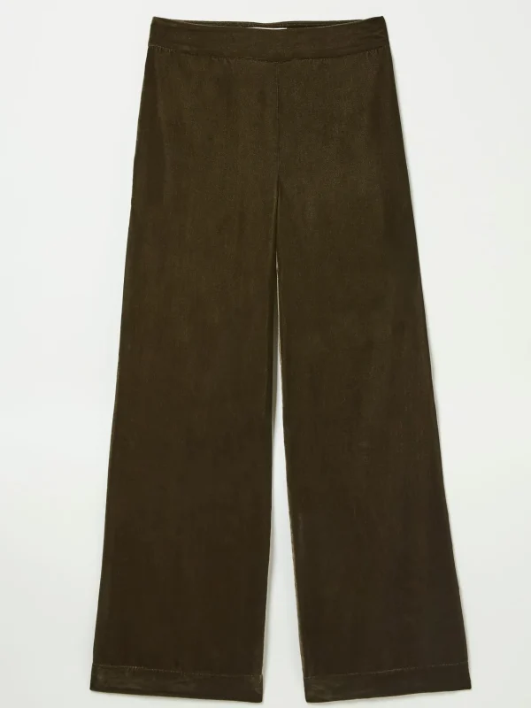 Ava Brown Velvet Trousers