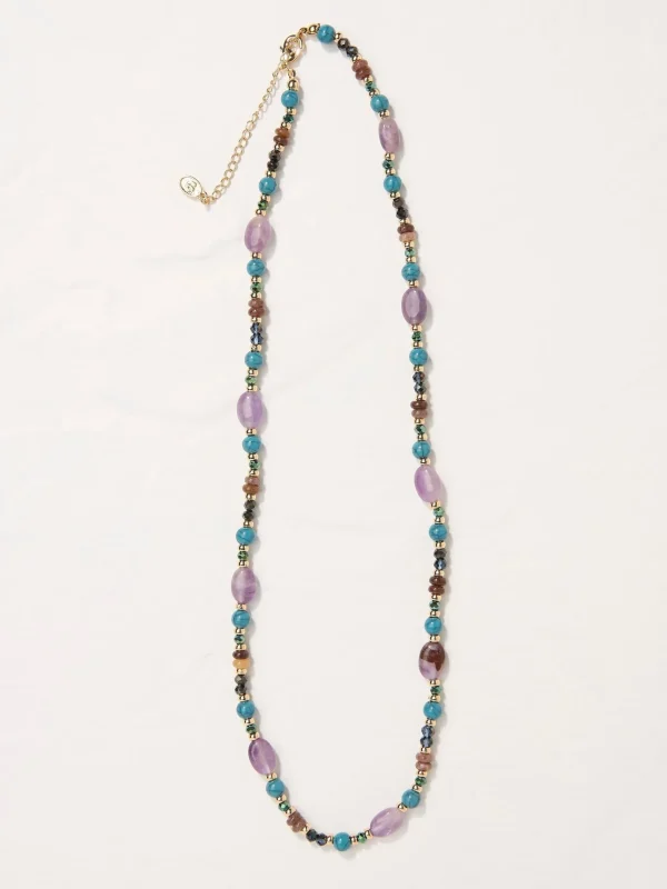 Bead Purple Necklace