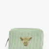 Bee Green Cord Make Up Bag