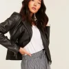 Bethany Black Biker Jacket