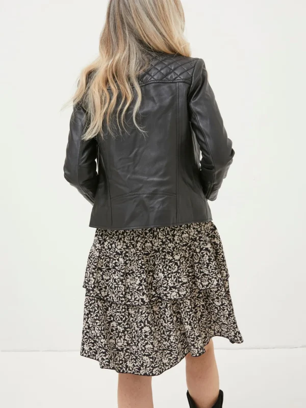 Bethany Black Biker Jacket