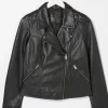 Bethany Black Quilted Biker Jacket