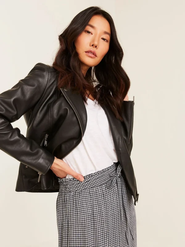 Black Biker Bethany Jacket