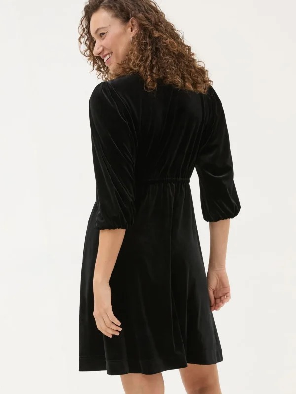 Black Gracie Velvet Dress