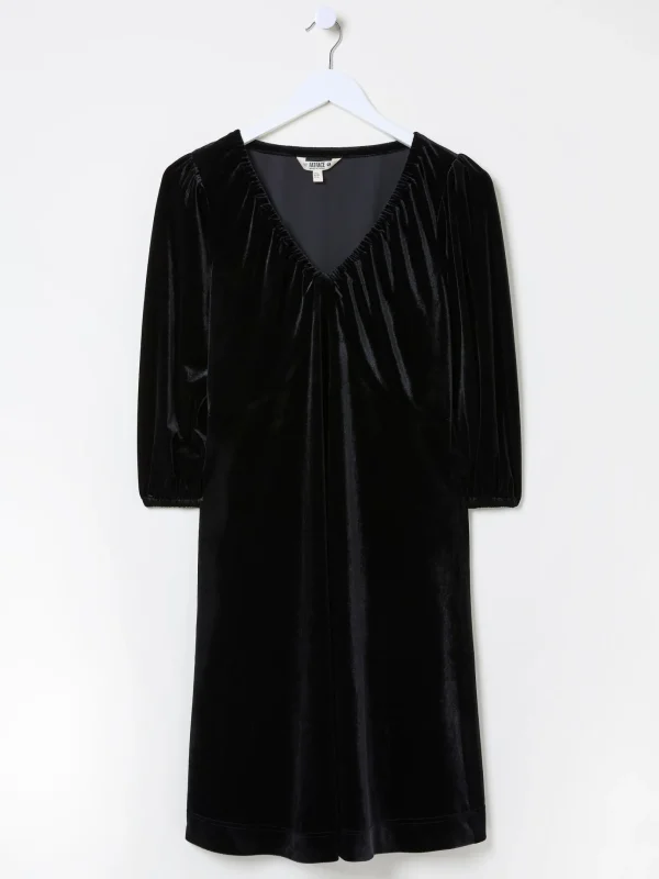 Black Gracie Velvet Dress