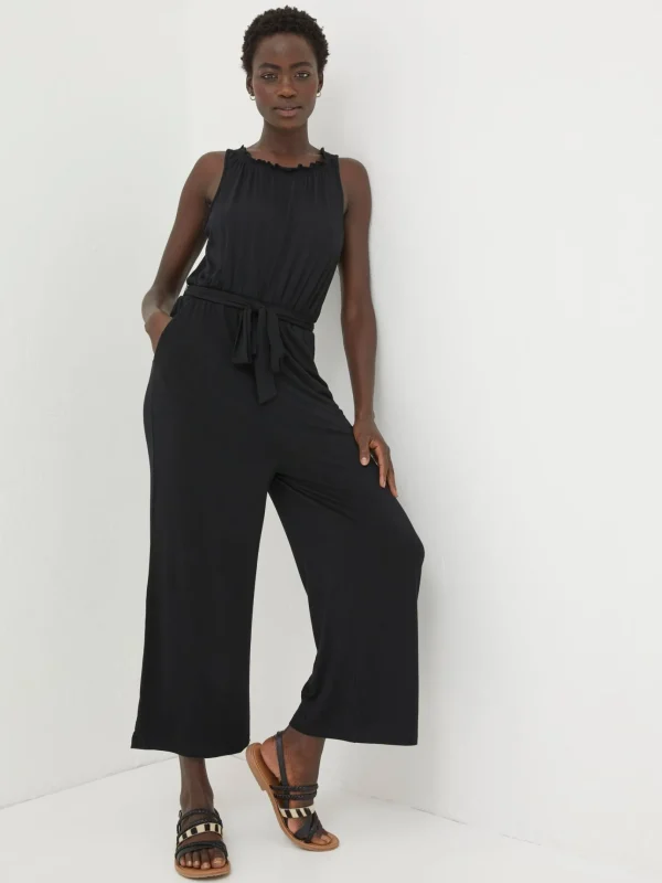 Black Haylie Jersey Jumpsuit