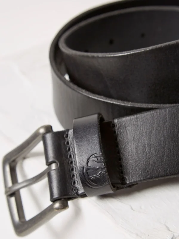 Black Italian Leather Belt