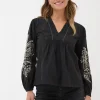 Black Lara Detail Blouse