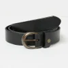 Black Leather Jean Belt