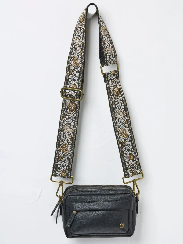 Black Ornate Bag Strap