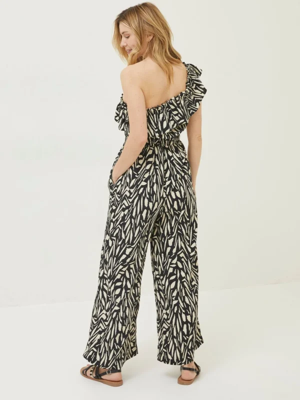 Black Painstroke Stella Jumpsuit