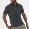 Black Pique Polo Shirt