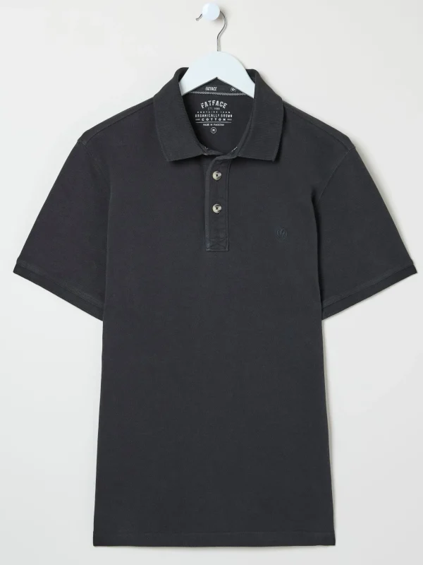 Black Pique Polo Shirt