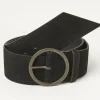 Black Soft Wide Waist Belt