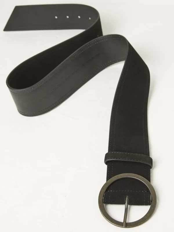 Black Soft Wide Waist Belt