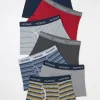 Black Stripe Boxers 7 Pack