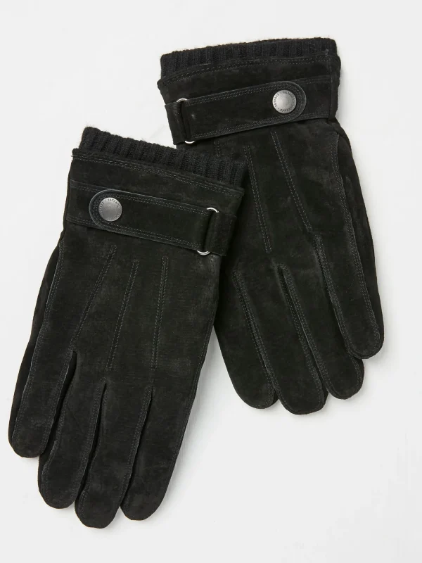 Black Suede Gloves