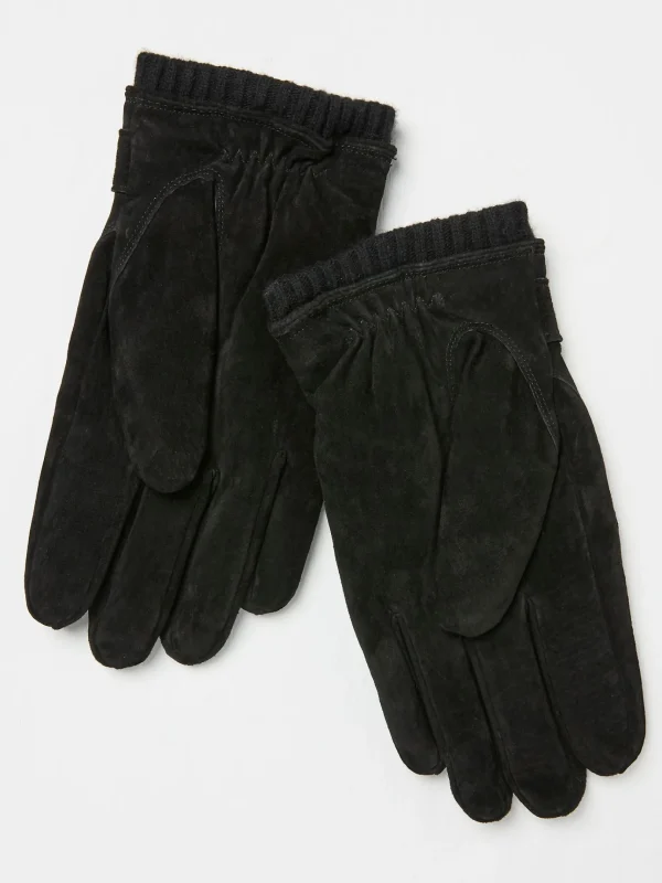 Black Suede Gloves