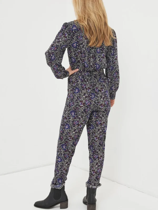 Black Vinnie Floral Jumpsuit