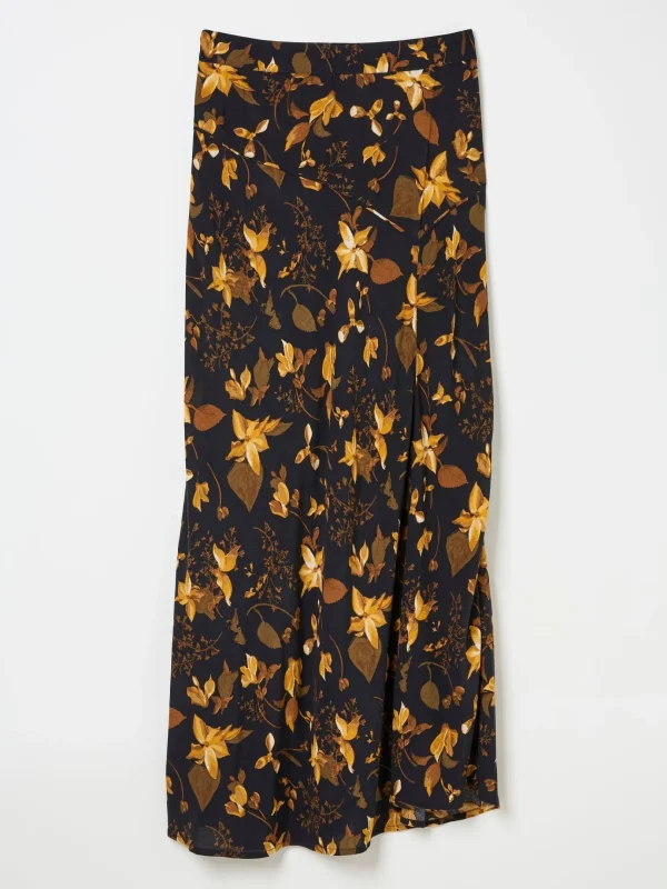 Black Willa Floral Skirt