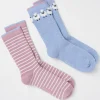 Blue 2 Pairs Of Sheep Welly Socks