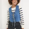 Blue Alba Denim Waistcoat