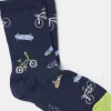 Blue Bike & Skate Kids' Socks 1 Pack