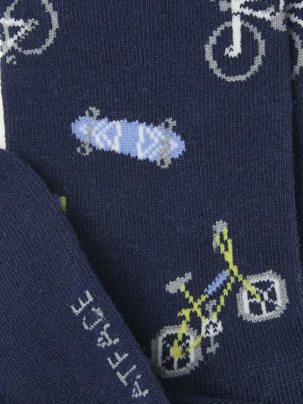 Blue Bike & Skate Kids' Socks 1 Pack