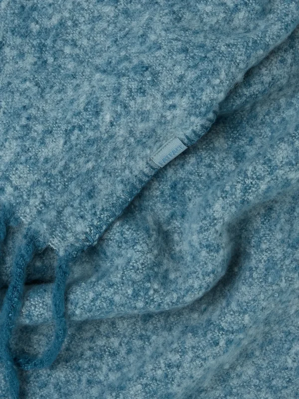 Blue Boucle Scarf