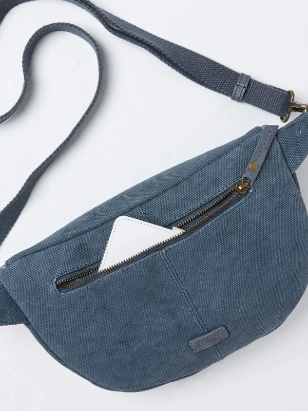 Blue Canvas Belt Bag