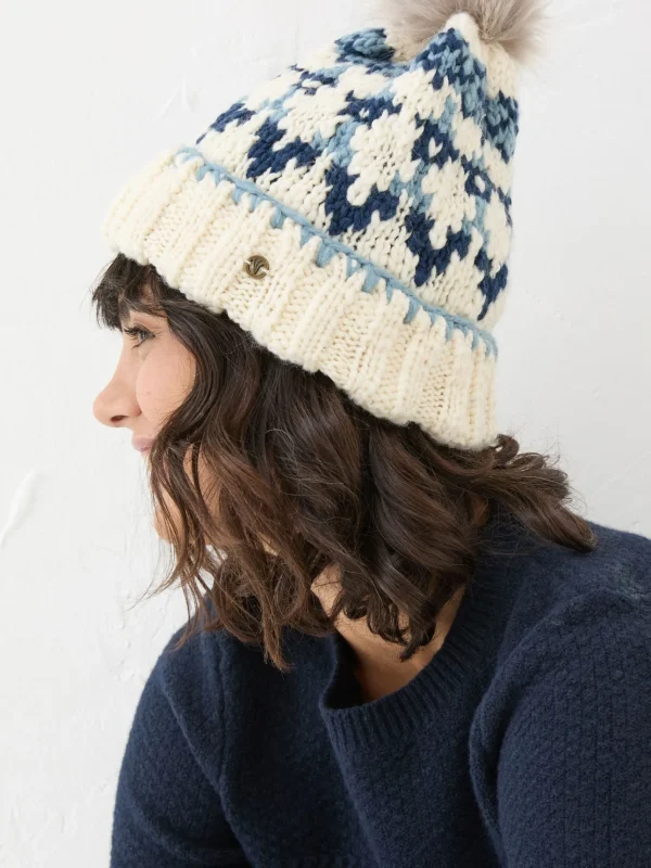 Blue Chunky Knit Hat