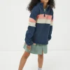 Blue Colourblock Boxy Airlie Sweat Top