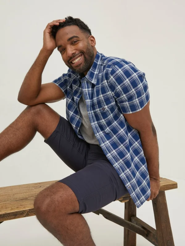 Blue Crowford Check Shirt