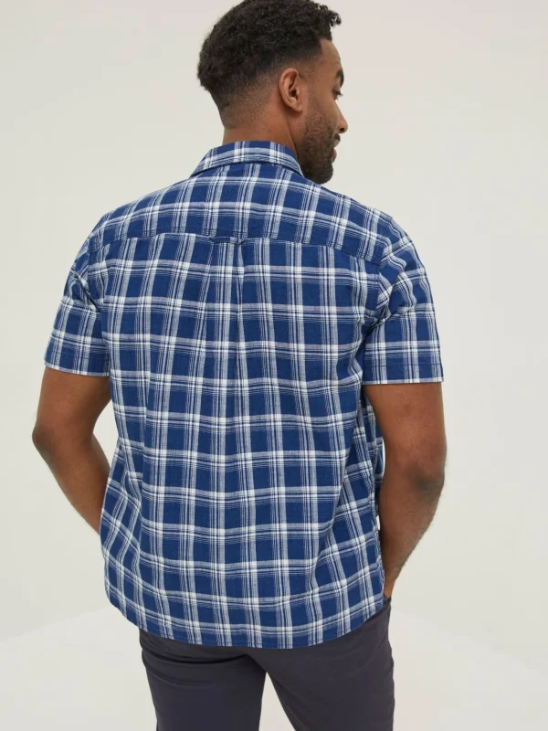 Blue Crowford Check Shirt