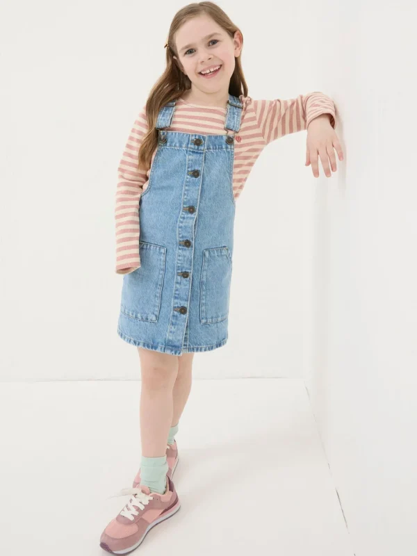 Blue Denim Pinafore Dungarees