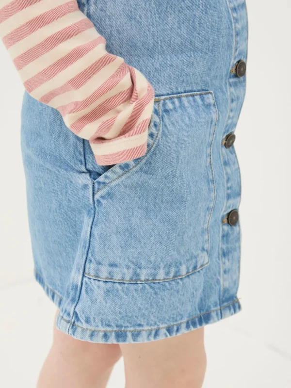 Blue Denim Pinafore Dungarees