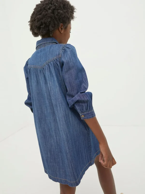 Blue Denim Shirt Dress