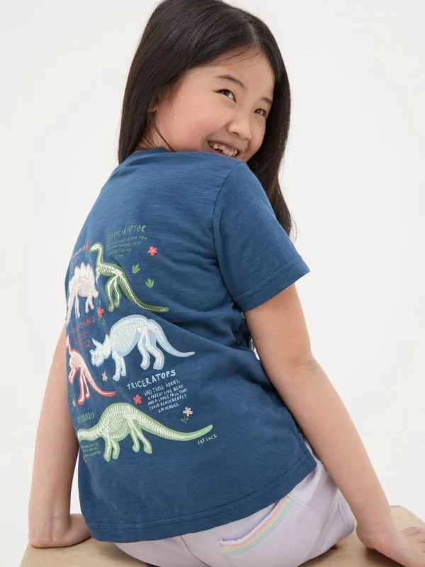 Blue Dinosaur Graphic T-Shirt